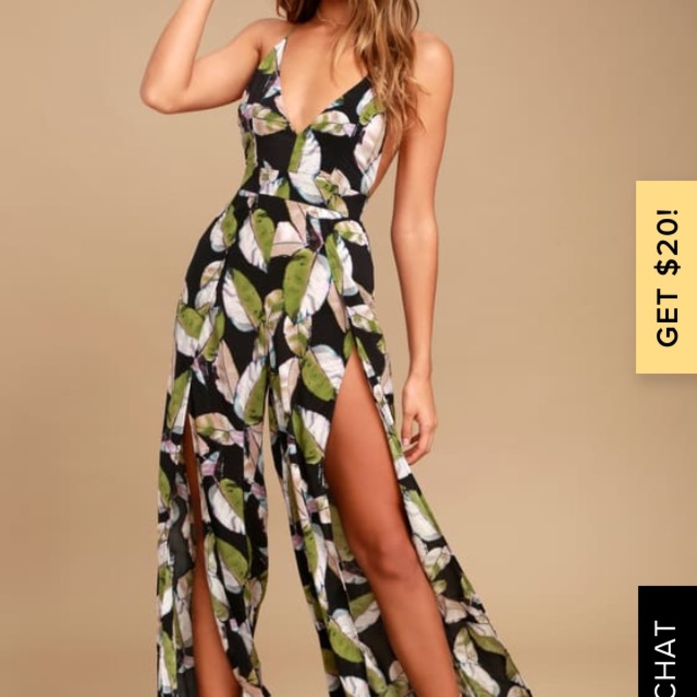 San Tropez Black Print Jumpsuit